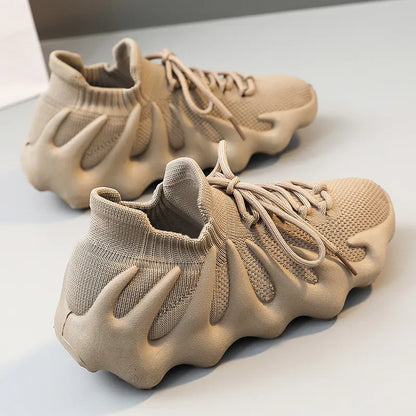 Lace Up Round Toe Mesh Athletic sneakers for men and women