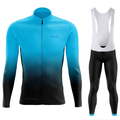 Combinaison de cyclisme à manches longues, nouvelle version printemps-automne de l'équipe HUUB, séchage rapide, bretelles respirantes, vêtements de vélo