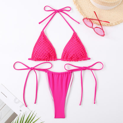 Bikini dos nu à lacets, sexy, tendance et flatteur