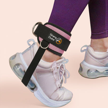 Boucle de cheville réglable avec pédale – Outil d'entraînement de force des jambes pour les entraînements sur portique, la salle de sport à domicile et la rééducation