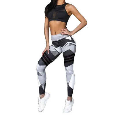Digital printing dance sport fitness yoga camel toe leggings for women
