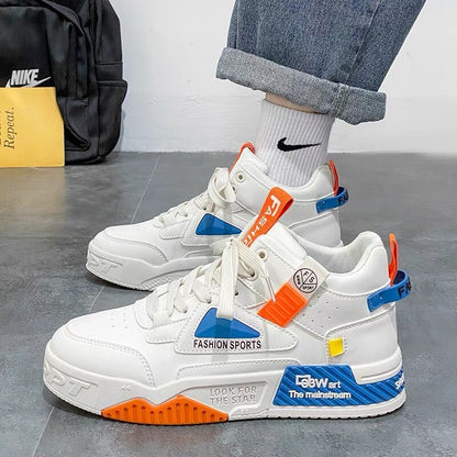 Nouvelles chaussures montantes respirantes pour hommes de printemps.