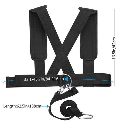 Bande de résistance extensible pour exercices de course à pied, sangle d'épaule pour entraînement de vitesse