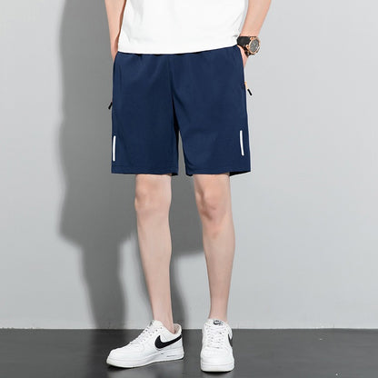 Shorts pour hommes, nouveaux pantalons à quatre pans pour hommes, couleur unie, coupe droite