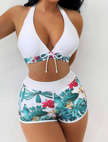 Maillot de bain de sport taille haute pour femme
