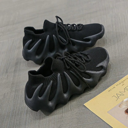 Lace Up Round Toe Mesh Athletic sneakers for men and women