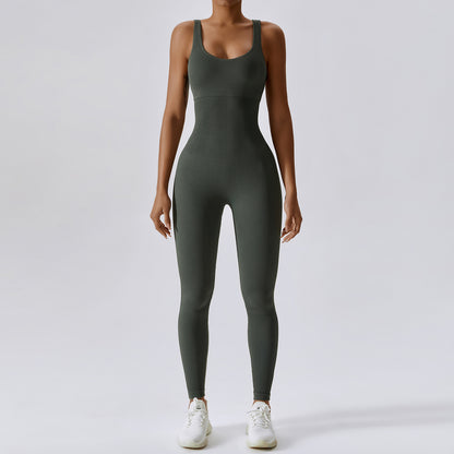 Combinaison de yoga une pièce sans coutures printemps, été et automne