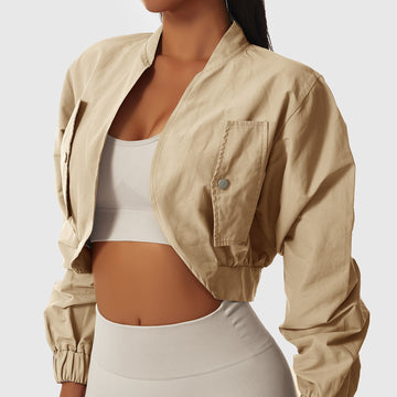 Veste de sport à manches longues et séchage rapide pour femme – Protection solaire et vêtements de yoga