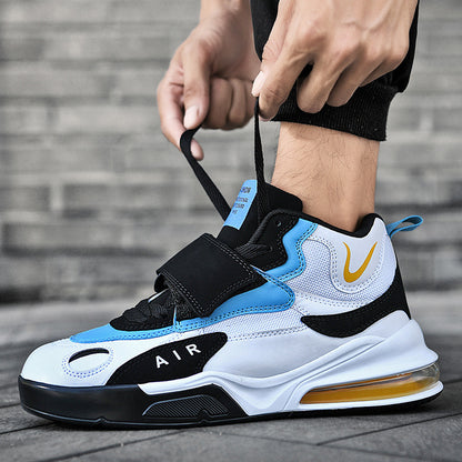 Chaussures de basket-ball montantes à coussin d'air pour hommes, automne-hiver