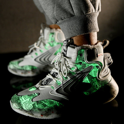 Chaussures de course lumineuses tendance pour hommes