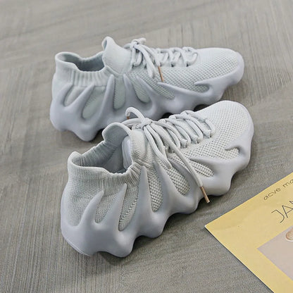 Lace Up Round Toe Mesh Athletic sneakers for men and women