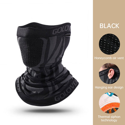 Masque de cyclisme chaud pour hommes, respirant, coupe-vent, pour sports de plein air, cyclisme, écharpe d'oreille suspendue