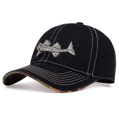 Casquette de baseball brodée en arête de poisson très vendue