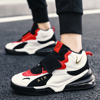 Chaussures de basket-ball montantes à coussin d'air pour hommes, automne-hiver