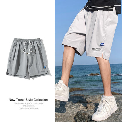 Short Ice Silk à séchage rapide pour homme – Vêtements de sport légers pour l'été