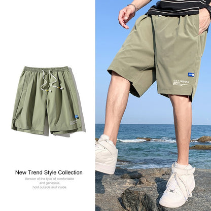 Short Ice Silk à séchage rapide pour homme – Vêtements de sport légers pour l'été