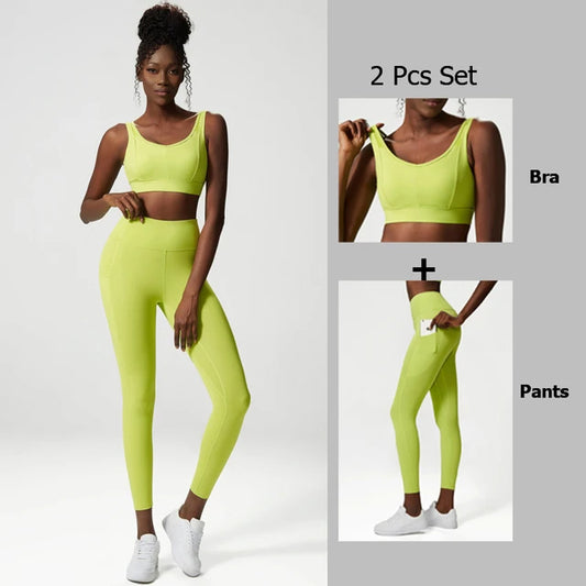 Ensemble de yoga trois pièces pour femmes, ensemble de sport et de fitness surdimensionné