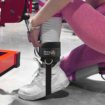 Boucle de cheville réglable avec pédale – Outil d'entraînement de force des jambes pour les entraînements sur portique, la salle de sport à domicile et la rééducation