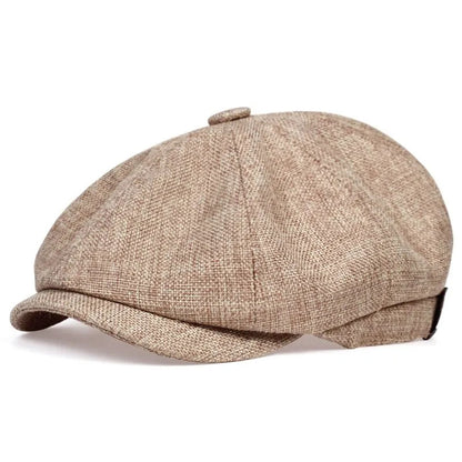 Chapeau octogonal pour homme, printemps et été