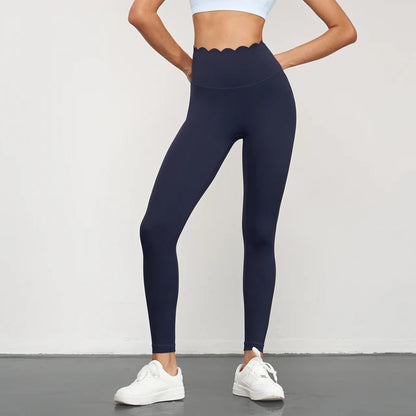 Pantalon de yoga sans coutures pour femme, leggings de course à pied et d'entraînement Lotus Arc