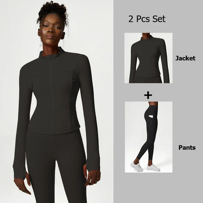 Ensemble de yoga trois pièces pour femmes, ensemble de sport et de fitness surdimensionné