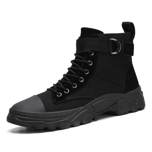 Bottes Martin montantes pour adolescents, chaussures de planche décontractées à la mode et tendance. 