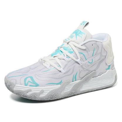 Chaussures de basket-ball antidérapantes et absorbantes de chocs pour hommes et femmes, pour l'intérieur et l'extérieur, violettes MB.03