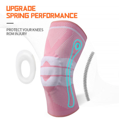 Genouillère professionnelle à ressort en silicone