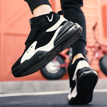 Chaussures de basket-ball montantes à coussin d'air pour hommes, automne-hiver