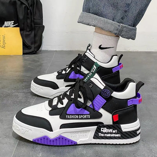 Nouvelles chaussures montantes respirantes pour hommes de printemps.