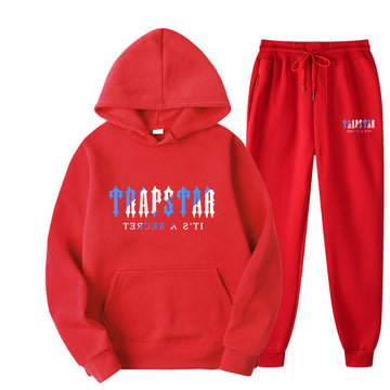 Ensemble deux pièces de sport pour homme et femme, sweat-shirt à capuche ample et brossé