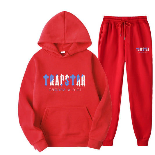 Ensemble deux pièces de sport pour homme et femme, sweat-shirt à capuche ample et brossé