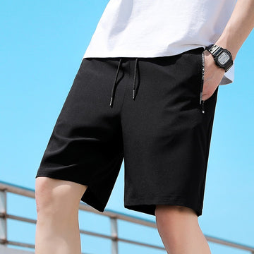 Shorts pour hommes, nouveaux pantalons à quatre pans pour hommes, couleur unie, coupe droite