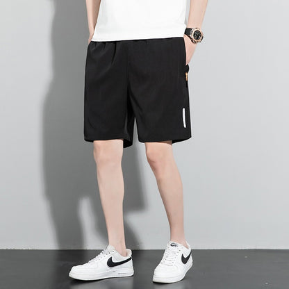 Shorts pour hommes, nouveaux pantalons à quatre pans pour hommes, couleur unie, coupe droite