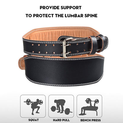 Ceinture d'haltérophilie robuste pour hommes et femmes – Ceinture de fitness en cuir PU pour squats profonds, tractions et musculation
