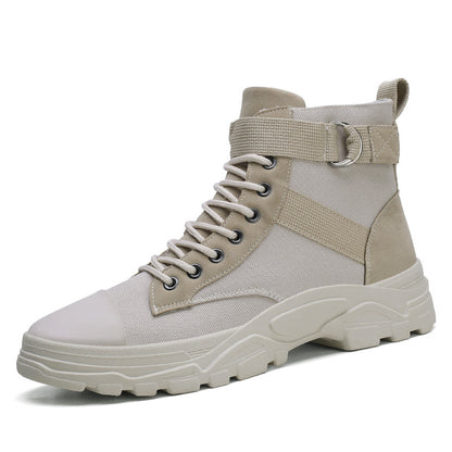 Bottes Martin montantes pour adolescents, chaussures de planche décontractées à la mode et tendance. 